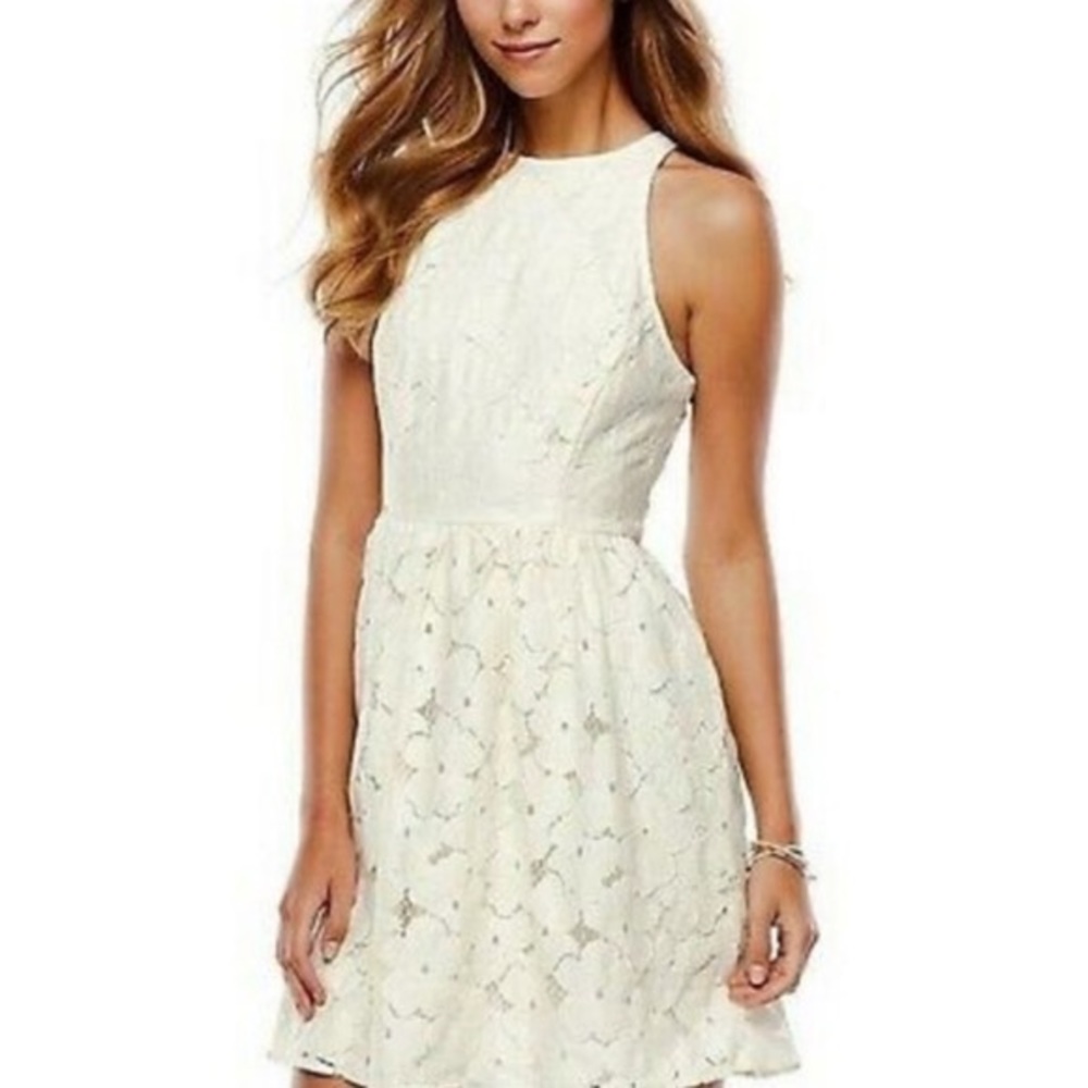 Lauren Conrad Floral Lace Dress